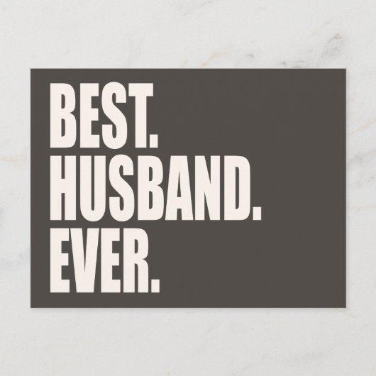 最高の.旦那。今まで。 ポストカード (正面)