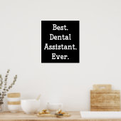 最高の.歯科助手。今まで。 ポスター (キッチン)