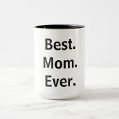 最高の.母さん。今まで。コーヒーマグ マグカップ (中央)