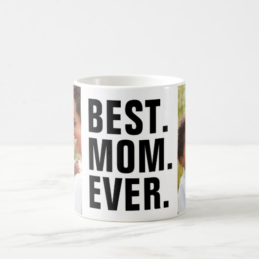 最高の.母さん。今まで。母の日2フォトコーヒーマグ コーヒーマグカップ (中央)