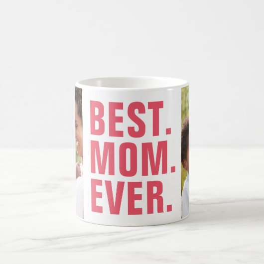 最高の.母さん。今まで。誕生日ギフト2フォトコーヒーマグ コーヒーマグカップ (中央)