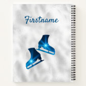 最高の – 氷勾配の青い氷スケートで滑る ノートブック (裏面)