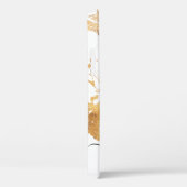 最高の 2023白モノグラムの金ゴールド大理石名 Case-Mate iPhoneケース (裏面 / 右)