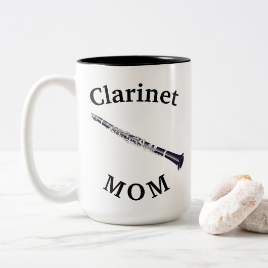 最高の「Clarinet MOM」が登場！母の日 ツートーンマグカップ (ドーナツ)