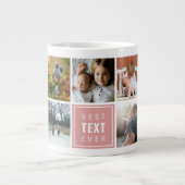 最高の「Your Text Here」のカスタム写真 ジャンボコーヒーマグカップ (正面)