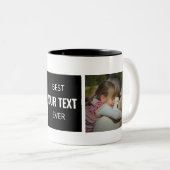 最高の「Your Text Here」のカスタムPhoto Mag ツートーンマグカップ (正面右)