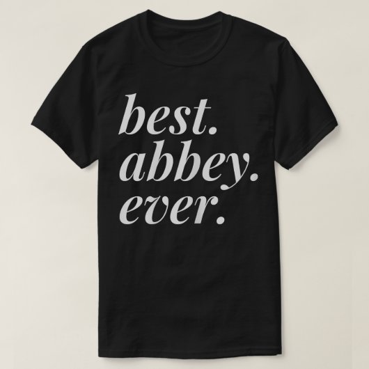 最高のAbbey名パーソナライズされた女BFF F Tシャツ (デザイン正面)