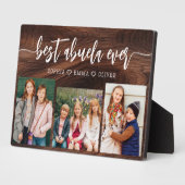 最高のAbuela Ever素朴 - Wood Photo Collage フォトプラーク (側面)