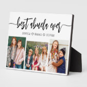 最高のAbuela Ever – 孫フォトコラージュ フォトプラーク (側面)