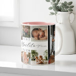 最高のAbuelito Everエレガント Script 8 Photo Collage ツートーンマグカップ<br><div class="desc">彼女が大切パーソナライズされたにするアブエリに美しい贈り物を送りなさい。特別なパーソナライズされた家族の写真のコラージュあなたの特別な家族の写真と思い出を表示する。私たちのデザインシンプルは、美しい手書きの黒のスクリプトスタイルとセリフの文字のペアリングで設計された最高の「Abuelito Ever」と共に8 photo collage gridデザインを備えている。年カスタマイズを経て注：「最高のAbuelito ever」の文字色は好みに合わせて変更できる。母の日、誕生日、その他の特別なイベントのための完璧な贈り物。</div>