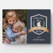 最高のAbuelo By Par |ゴルフのおじいちゃん写真 フォトプラーク (正面)