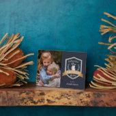 最高のAbuelo By Par |ゴルフのおじいちゃん写真 フォトプラーク (側面)