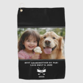 最高のAmona By Parゴルファーおもしろいのカスタム写真 ゴルフタオル (正面)