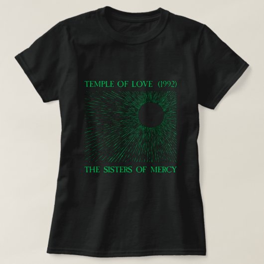 最高のArt Logo Music The Sisters of Mercy Gothic Ro Tシャツ (デザイン正面)