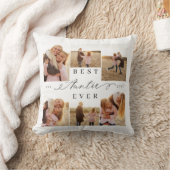 最高のAuntie Everエレガント Script Photo Collage クッション (ブランケット)