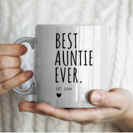 最高のAuntie Everパーソナライズされた – 年 コーヒーマグカップ