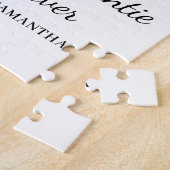 最高のAuntie Photo Collage名 ジグソーパズル (側面)