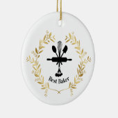 最高のBaker Award Christmas Ornament セラミックオーナメント (右)