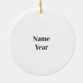 最高のBaker Award Christmas Ornament セラミックオーナメント (裏面)