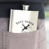 最高のbaker ever add name文字ベーキングest year調理師 フラスク (インサイチュ)