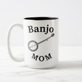 最高のBANJO MOM母の日 ツートーンマグカップ (左)