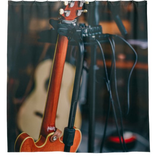 最高のBassist Gift シャワーカーテン (正面)