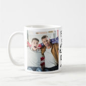 最高のBONUSパパカスタムEver 2 Photo Father's Day コーヒーマグカップ (左)