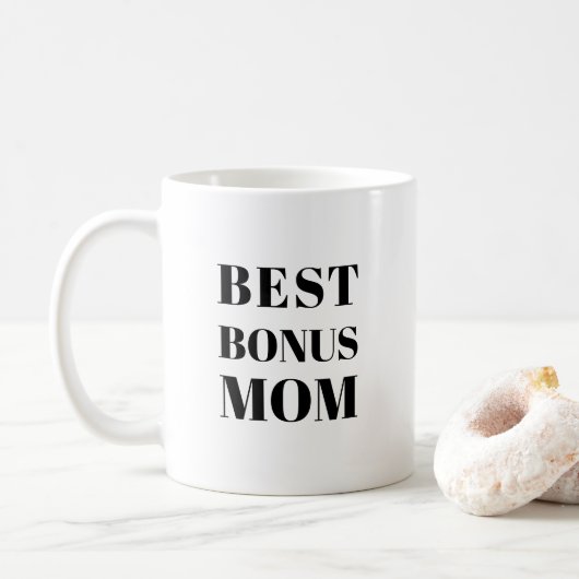 最高のBonus Mom Mother's Dayまたは誕生日コーヒーマグ コーヒーマグカップ (ドーナツ)