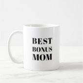 最高のBonus Mom Mother's Dayまたは誕生日コーヒーマグ コーヒーマグカップ (左)