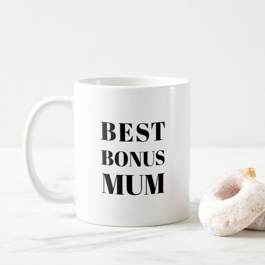 最高のBonus Mum Mother's Dayまたは誕生日プレゼント コーヒーマグカップ (ドーナツ)