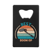 最高のBoom Op - Film Crew Gift クレジットカード栓抜き (正面)