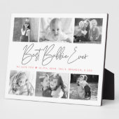 最高のBubbie Ever 6 Photo Collageスクリプモダント フォトプラーク (側面)