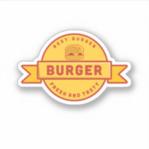 最高のBurger、ヴィンテージファストフードのロゴ