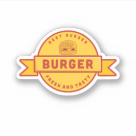 最高のBurger、ヴィンテージファストフードのロゴ シール