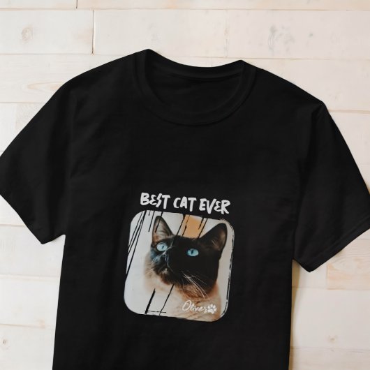 最高のCat Ever Petの写真グランジクールポー Tシャツ