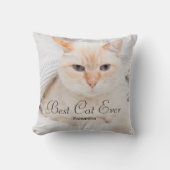 最高のCat Ever Photo Name クッション (正面)
