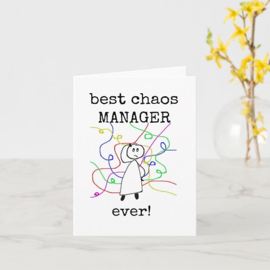 最高のChaos Manager、ボス評価カード カード (黄色い花)