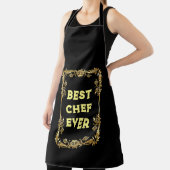 最高のChef Ever Faters Day書道 エプロン (インサイチュ)