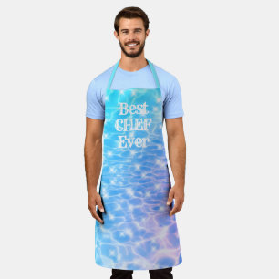 最高のChef Ever water ripples water texture モダン エプロン
