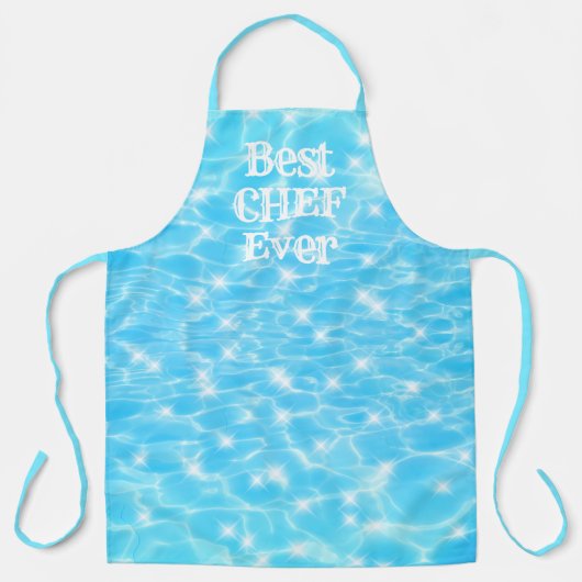 最高のChef Ever water ripples water texture モダン エプロン (正面)