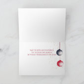 最高のChristmas Everベビー初めてのクリスマス写真 カード (内部)