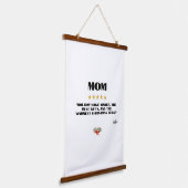 最高のChristmas Mom 5つ星レビューデザイン編集可能 吊り下げ型タペストリー (傾斜あり)