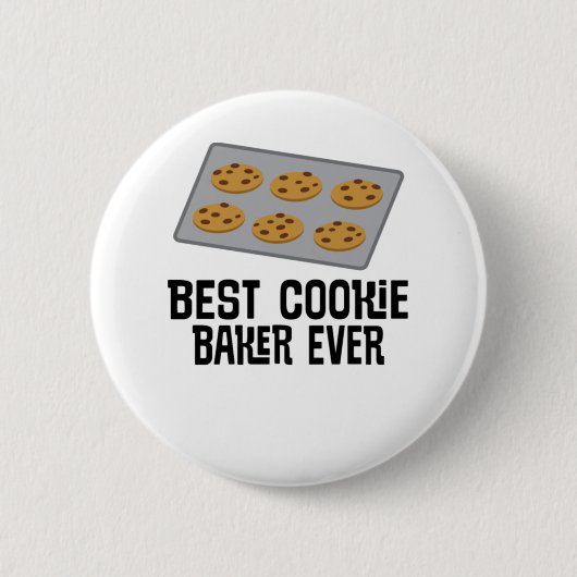 最高のCookie Baker Everベーキングギフト 缶バッジ (正面)