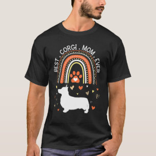 最高のCorgi Dog Mom Ever Happy Mother Day Mommy Son Tシャツ