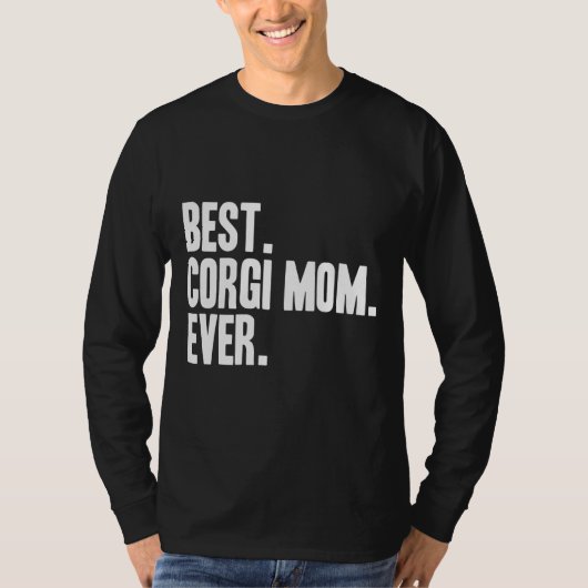 最高のCorgi Mom Everおもしろい Pet Dog Fitted Scoop Tシャツ (正面)