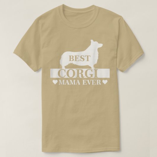 最高のCorgi Mom Ever Dog Mom Mom's Day Costume W Tシャツ (デザイン正面)
