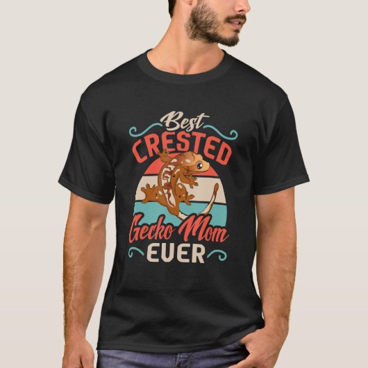 最高のCrested Gecko Mom Ever May Everash Lizard Herpe Tシャツ (正面)