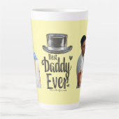 最高のDaddy Everカスタム - Kidsからの贈り物 カフェラテマグ (正面)