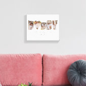 最高のDaddy Everモダン Photo Collage Father's Day キャンバスプリント (インサイチュ (リビング))