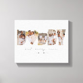 最高のDaddy Everモダン Photo Collage Father's Day キャンバスプリント (正面)
